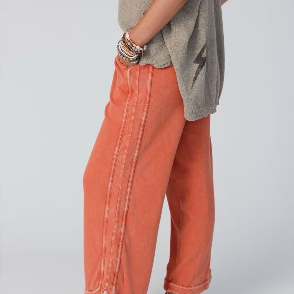 So Comfy Wide Leg Pant Cropped Length - Picture 3 of 8